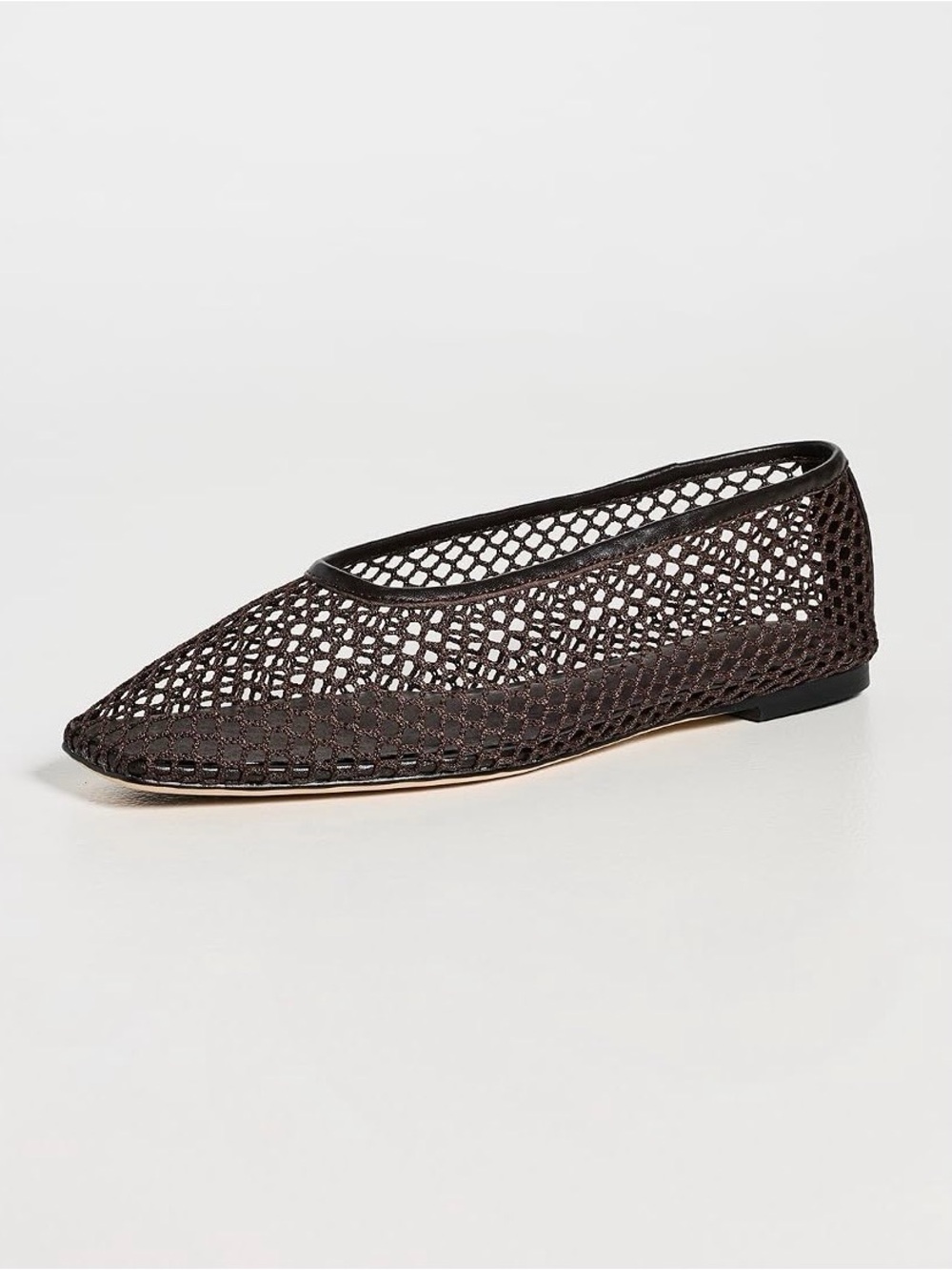 Tony Bianco Woven Pointed-Toe Flat - Brown